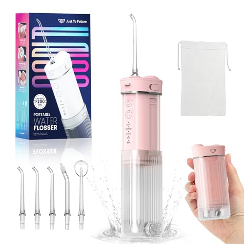 Portable Mini Water Dental Flosser for Teeth Cleaning PickTravel Oral Irrigator with Telescopic Water Tank4 Modes and Waterproof DesignPerfect for BracesBridgesHomeTravel Dental Care